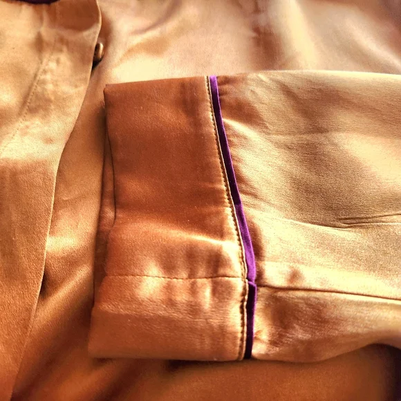 100% Silk blouse, top Marc Jacob,color brown size 6. - Picture 6 of 6